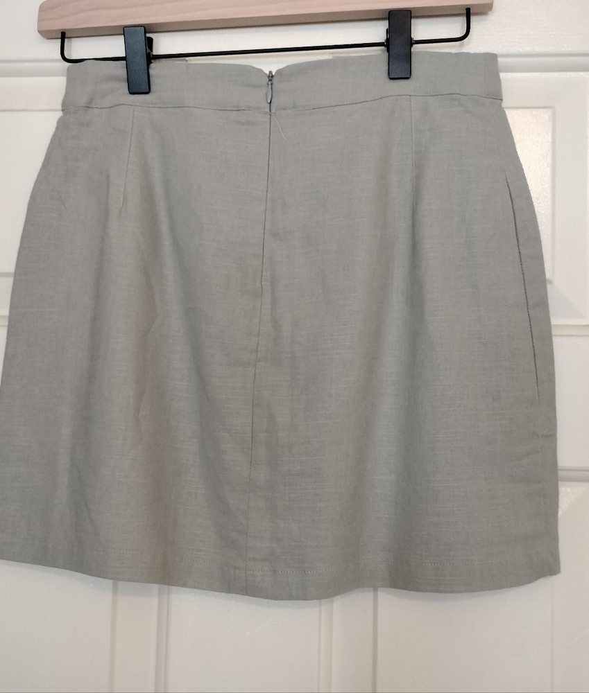 Altar'd‎ State Cotton/Linen Tan Mini Skirt Size Small - Picture 2 of 6
